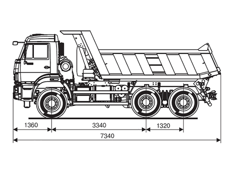 Камаз 55111 чертеж